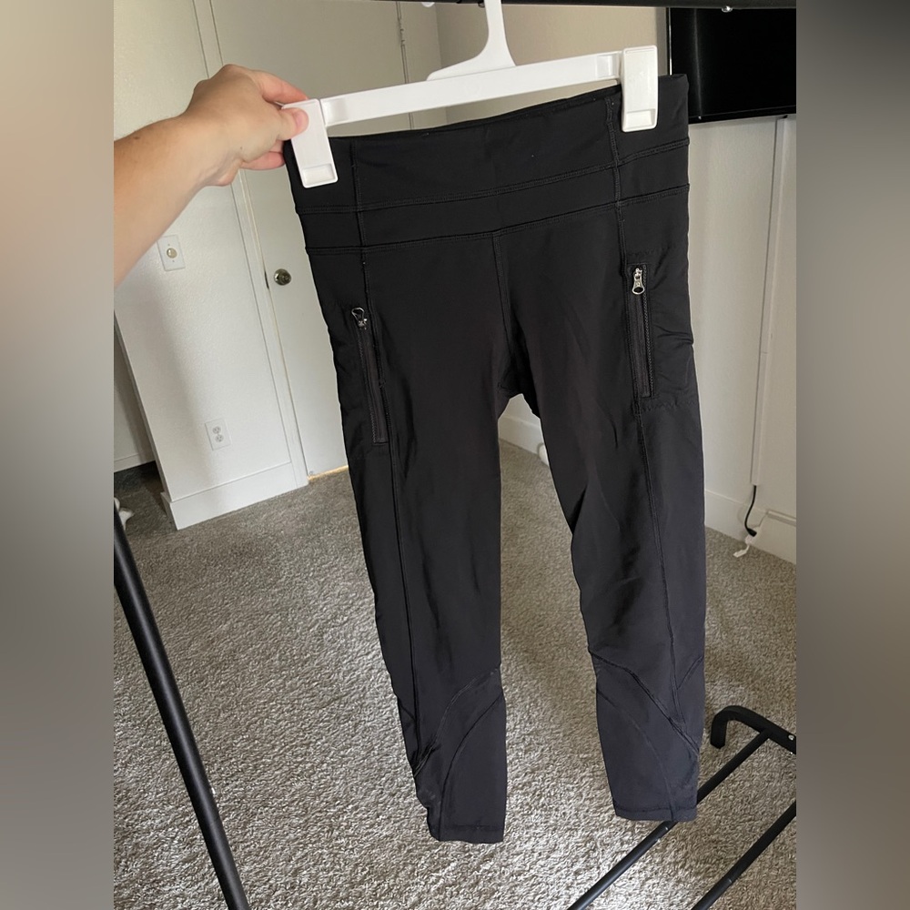 Lululemon wunder under leggings 25” sz 4 black